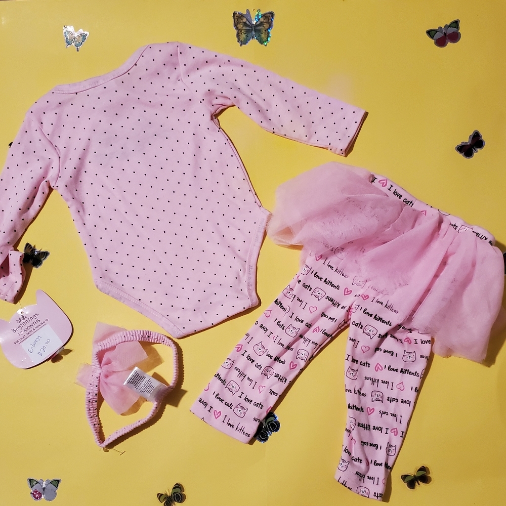 Baby Girl Shirt and Pants Set 12m - Picture 2 of 6